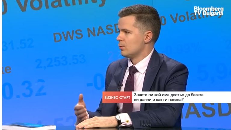 Alexander Sverdlov during the 06 November 2019 interview on Bloomberg TV Bulgaria