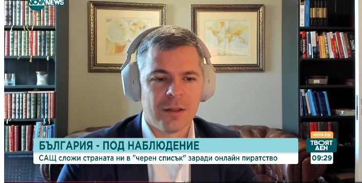 Alexander Sverdlov during the 28 April 2023 interview on NOVA NEWS