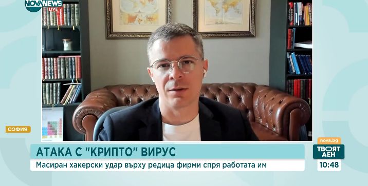 Alexander Sverdlov during the 10 May 2024 interview on NOVA NEWS