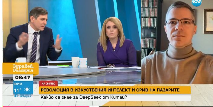 Alexander Sverdlov during the 29 January 2025 interview on NOVA